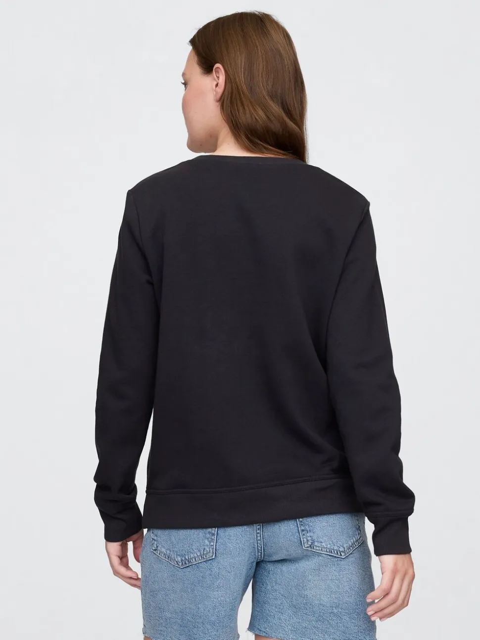 Noir - Sweat Gap décontracté à logo
