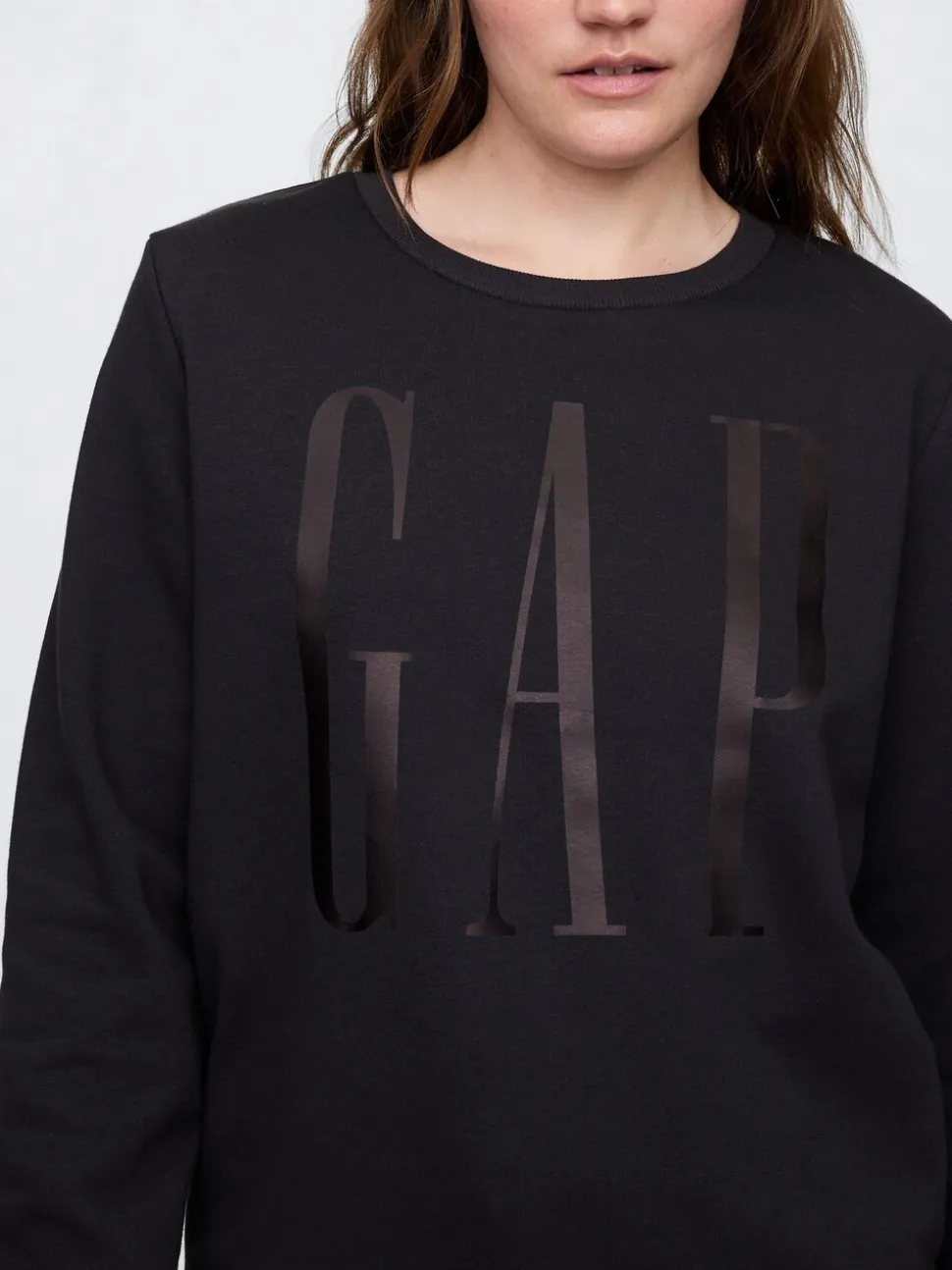 Noir - Sweat Gap décontracté à logo