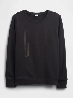Noir - Sweat Gap décontracté à logo