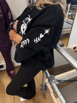 Noir - Sweat-shirt brodé Never Fully Dressed