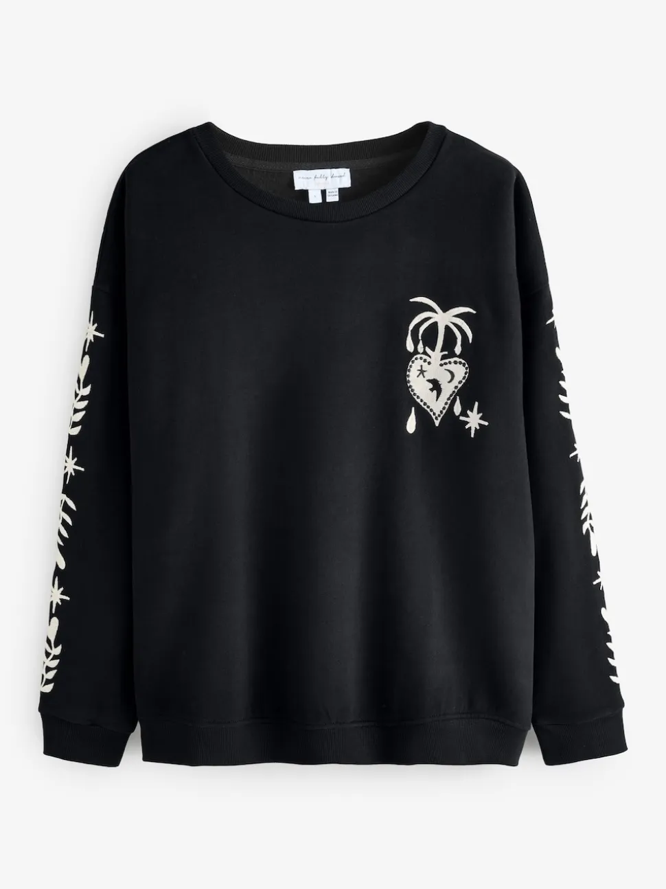 Noir - Sweat-shirt brodé Never Fully Dressed