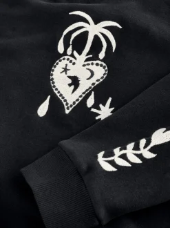 Noir - Sweat-shirt brodé Never Fully Dressed