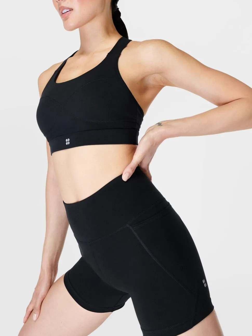 Noir - Sweaty Betty Power 4" Short motard