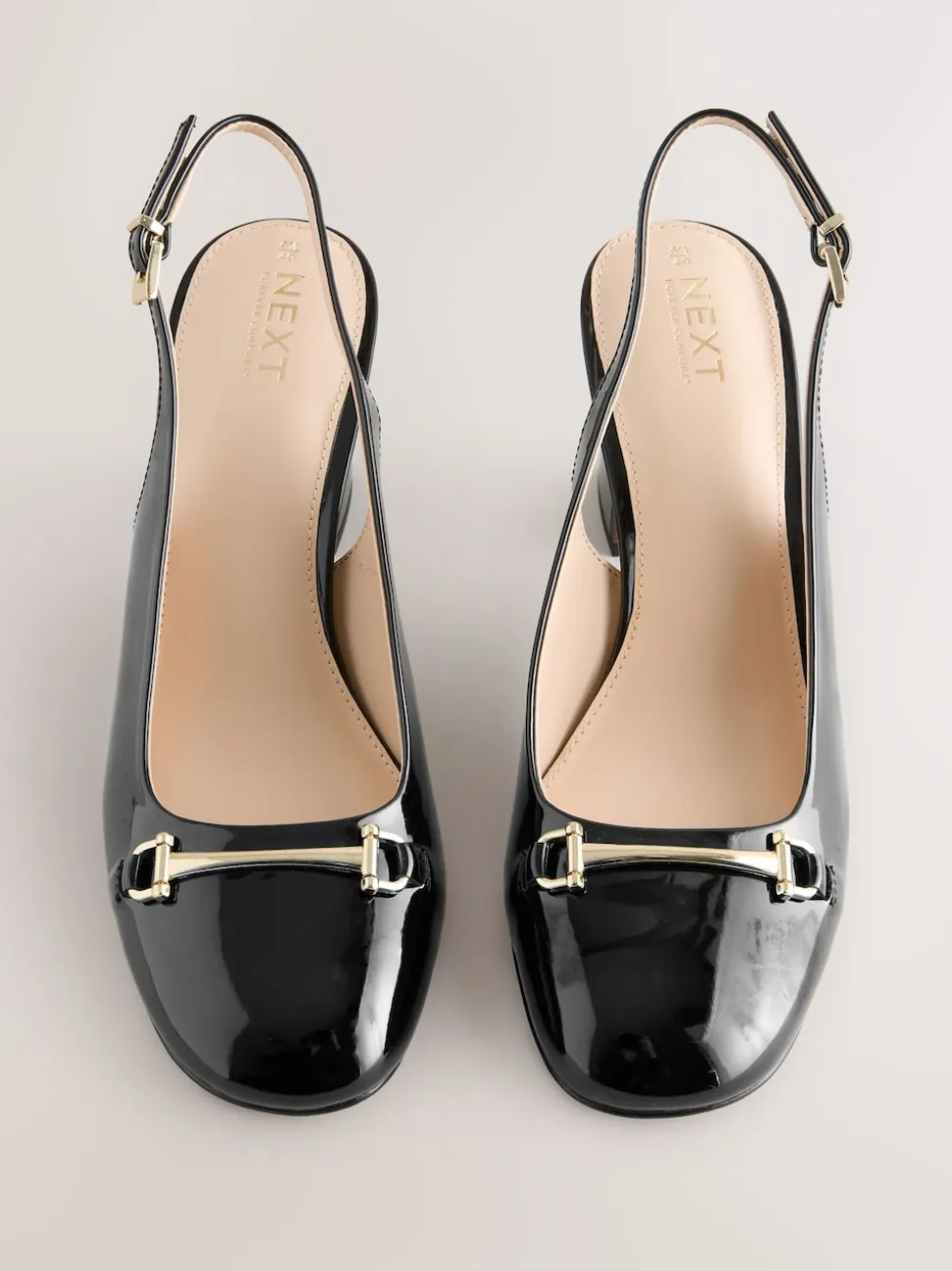 Noir - Talons de bloc arrière à bride arrière