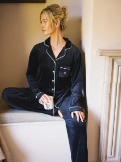 Noir - The Little Tailor Pyjama de Noël en velours doux de luxe