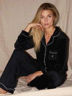 Noir - The Little Tailor Pyjama de Noël en velours doux de luxe