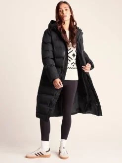Noir - Tog 24 Womens Glaston Longline Thermal Parka À capuche Puffer Coat