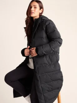 Noir - Tog 24 Womens Glaston Longline Thermal Parka À capuche Puffer Coat