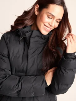 Noir - Tog 24 Womens Glaston Longline Thermal Parka À capuche Puffer Coat