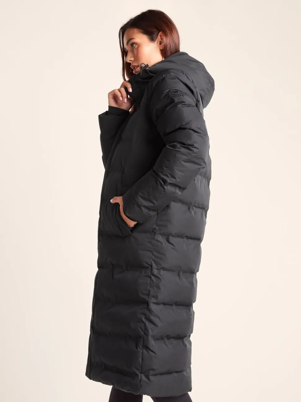 Noir - Tog 24 Womens Glaston Longline Thermal Parka À capuche Puffer Coat