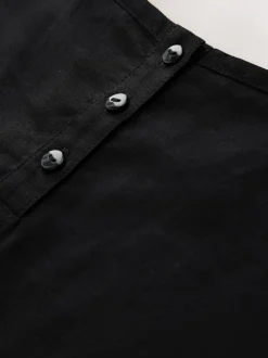 Noir - T-shirt avec lin