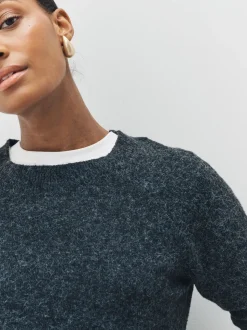 Noir - Vero Moda pull doux au toucher en maille confortable à col rond