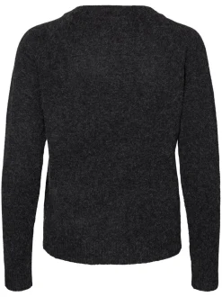 Noir - Vero Moda pull doux au toucher en maille confortable à col rond