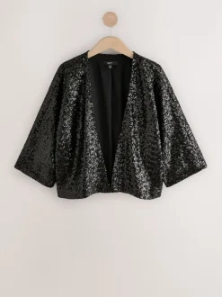 Noir - Veste à sequins