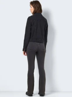 Noir - Veste en jean Noisy May ajustée
