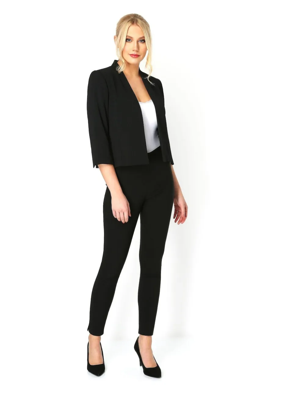 Noir - Veste Roman Rochette à manches 3/4