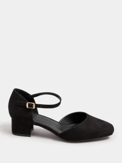 Noir - Yours Curve Escarpins Mary-Jane en deux parties coupe extra-large