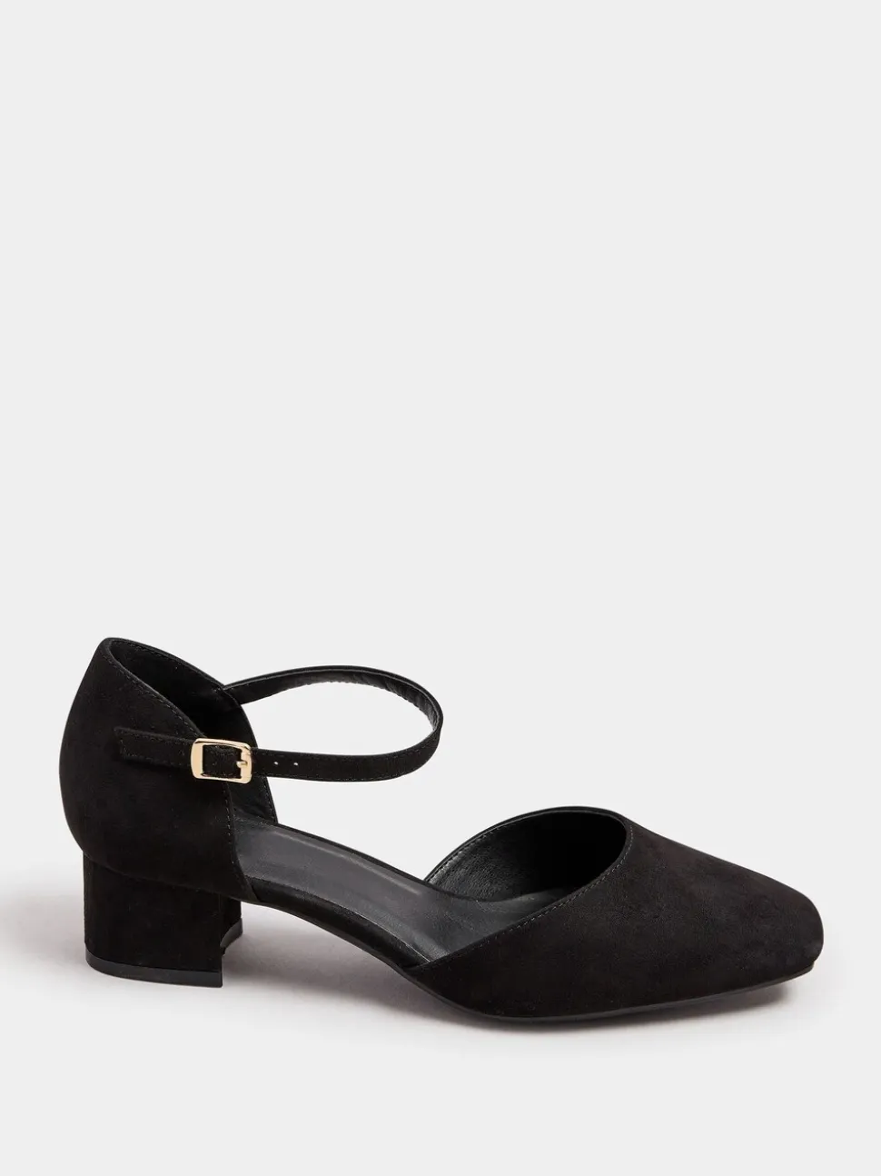 Noir - Yours Curve Escarpins Mary-Jane en deux parties coupe extra-large