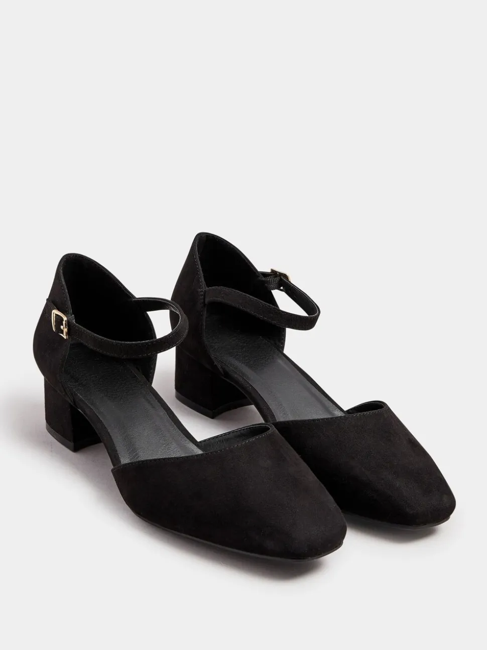 Noir - Yours Curve Escarpins Mary-Jane en deux parties coupe extra-large