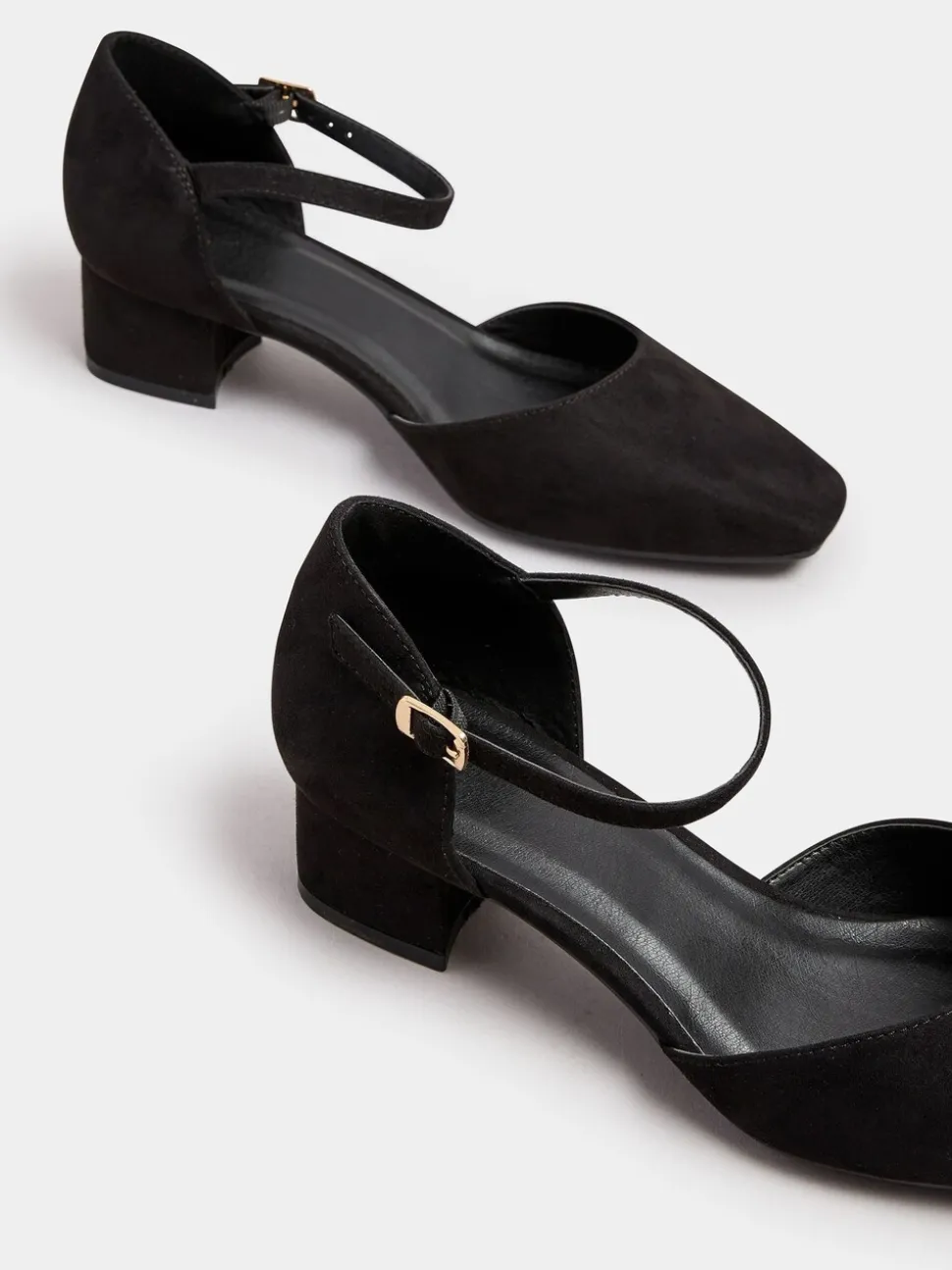 Noir - Yours Curve Escarpins Mary-Jane en deux parties coupe extra-large