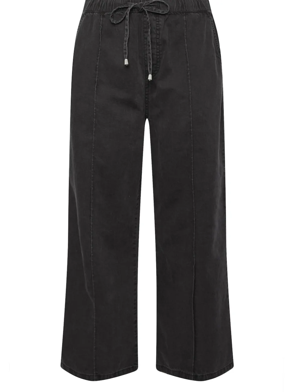 Noir - Yours Curve Jean Ample à coutures avant