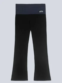 Noir anthracite - Pineapple Pantalons en jersey à ceinture repliée pour femmes