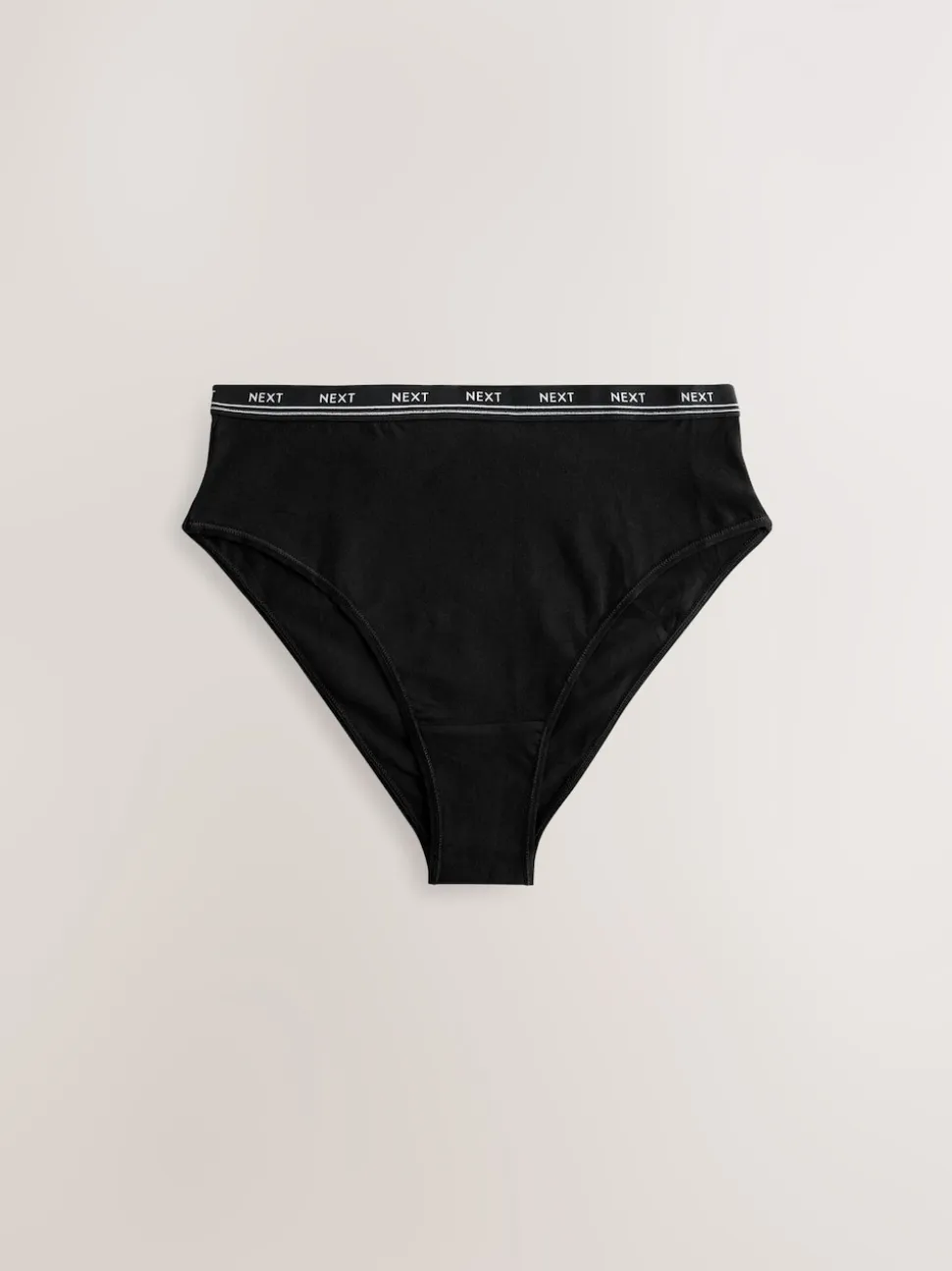 Noir avec logo noir - Lot de 4 culottes à logo en coton