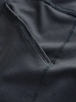 Noir avec poches - Short Sports Dry Tech Tummy Control