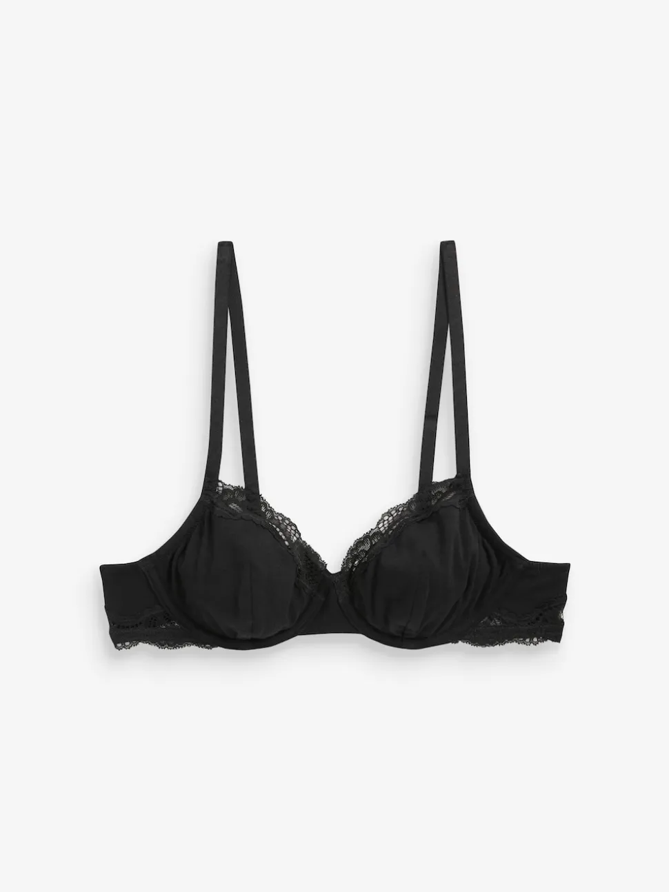 Noir/ Blanc/ Rose pâle Nude - Lot de 3 soutiens-gorge en mélange de coton Ultimate Comfort
