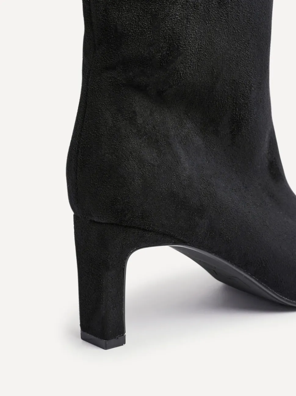 Noir chrome - Linzi Bottes hautes à talon carré Uptown