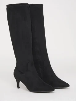 Noir doux - JD Williams Bottes chaussettes montantes Kitten heel