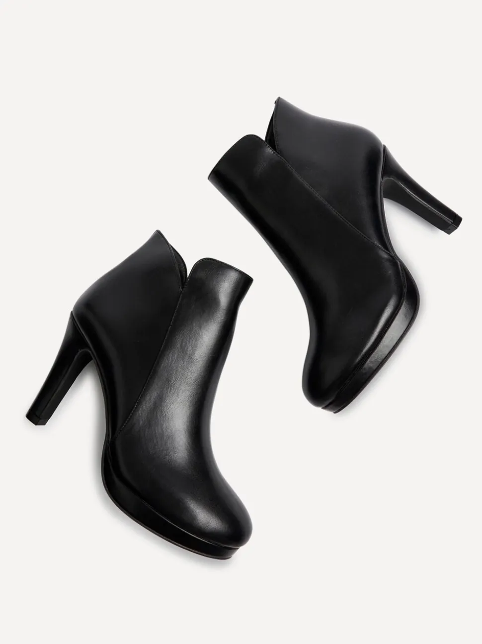 Noir en PU - Linzi bottines plates-formes Layara avec talons aiguilles