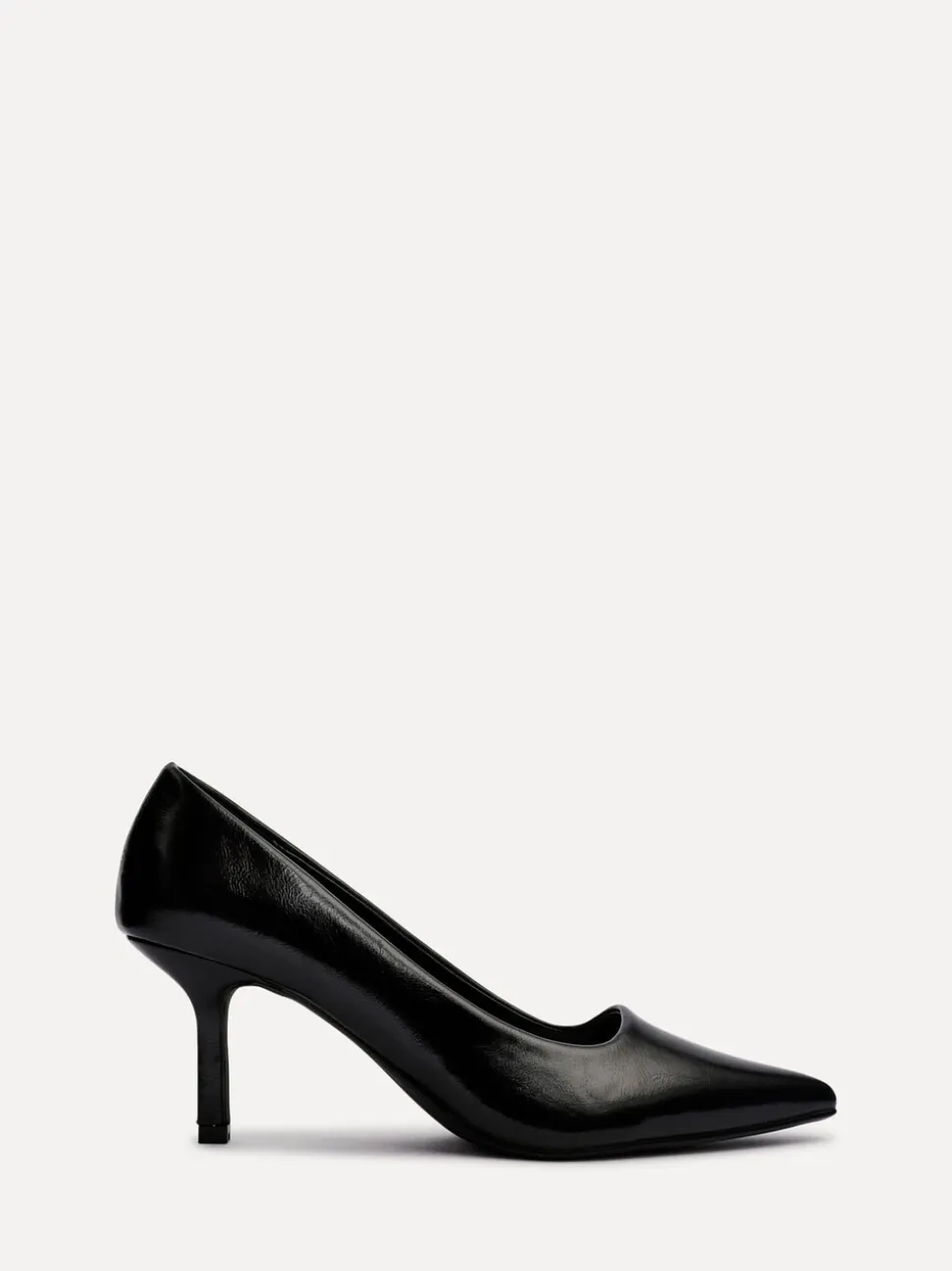 Noir en PU - Linzi Kat Closed Court Stiletto talons