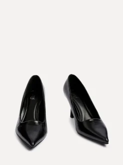 Noir en PU - Linzi Kat Closed Court Stiletto talons