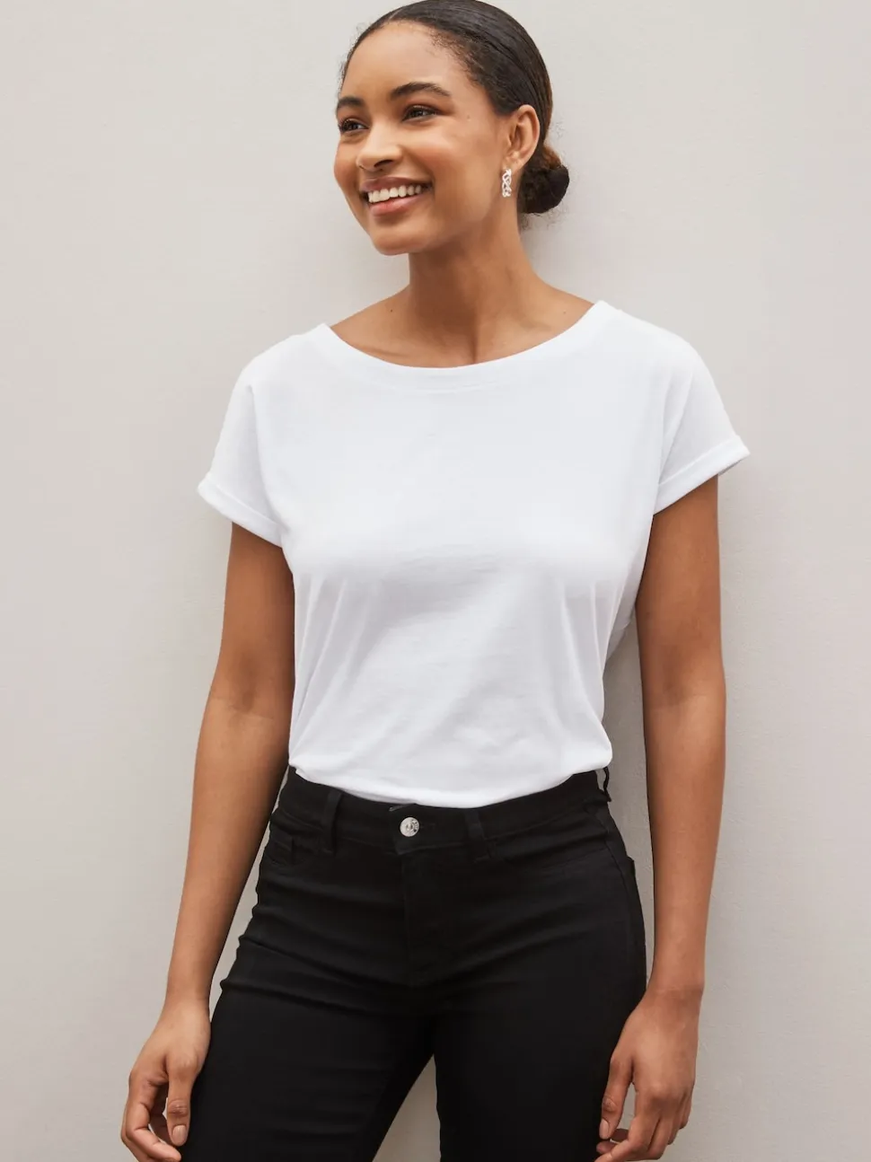 noir et blanc rayé - Lot de 3 T-shirts à manches courtes 100 % coton