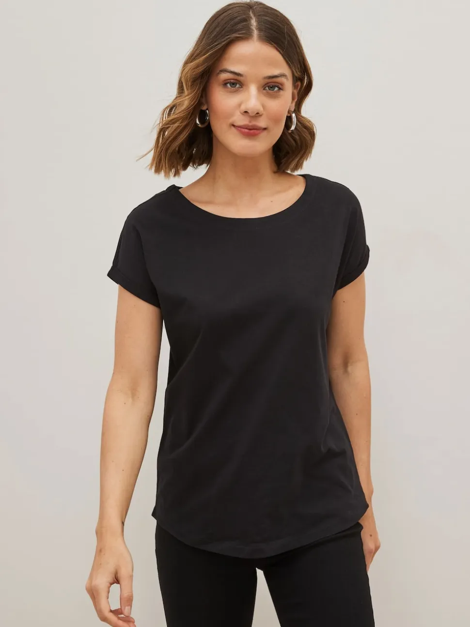noir et blanc rayé - Lot de 3 T-shirts à manches courtes 100 % coton
