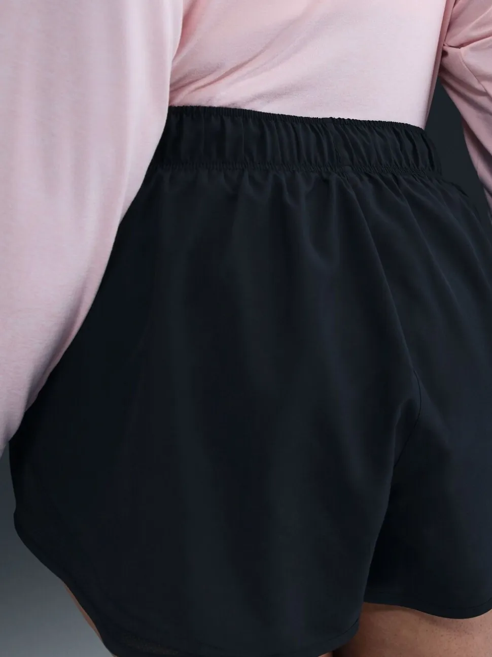 Noir jaune - Short de running Nike Tempo Dri-FIT Mid Rise 3