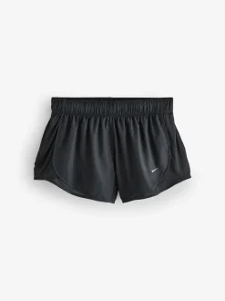 Noir jaune - Short de running Nike Tempo Dri-FIT Mid Rise 3