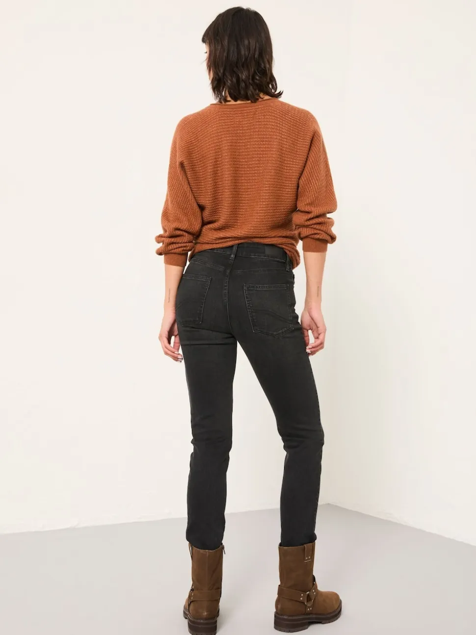Noir lavé - FatFace Slim Jeans