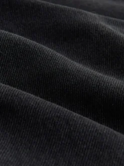 Noir lavé - Jean ample taille mi-haute