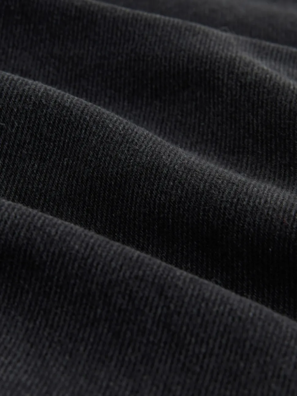 Noir lavé - Jean ample taille mi-haute