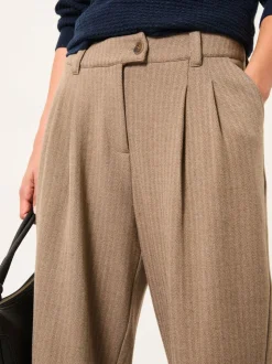 Noir naturel - Pantalons FatFace à carreaux coupe droite