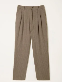 Noir naturel - Pantalons FatFace à carreaux coupe droite