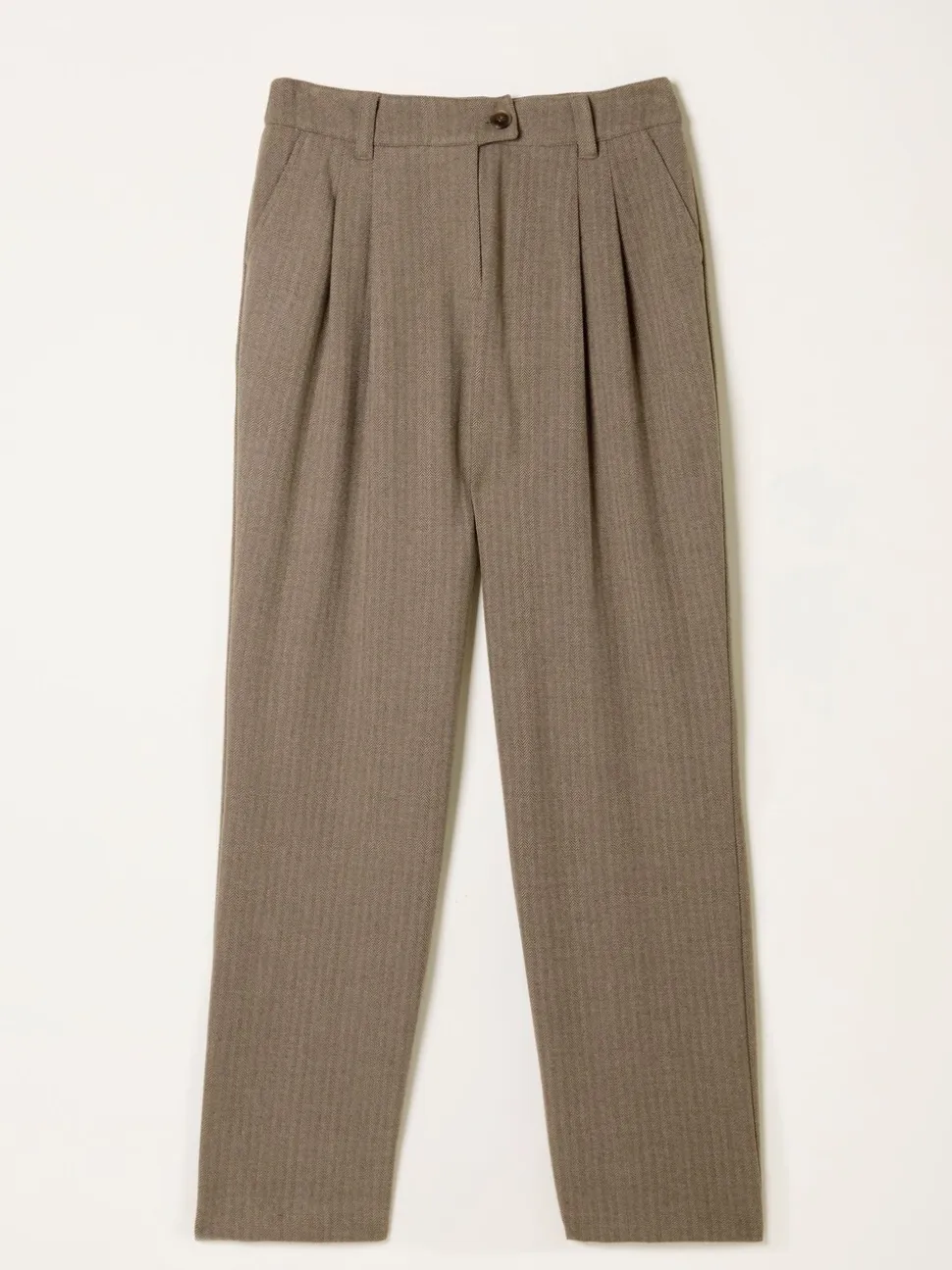 Noir naturel - Pantalons FatFace à carreaux coupe droite