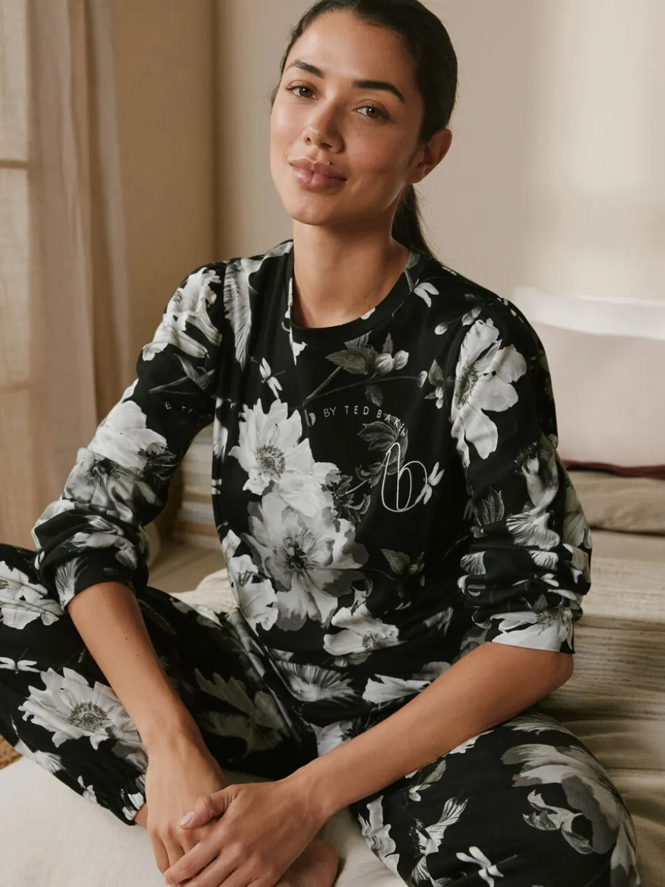 Noir oiseau - Pyjama B by Ted Baker 100% coton interlock