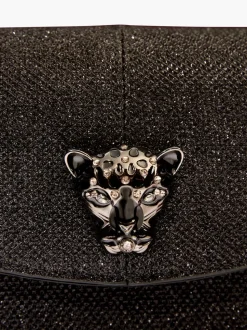 Noir pailleté - Sac à bandoulière Lipsy petite chaîne