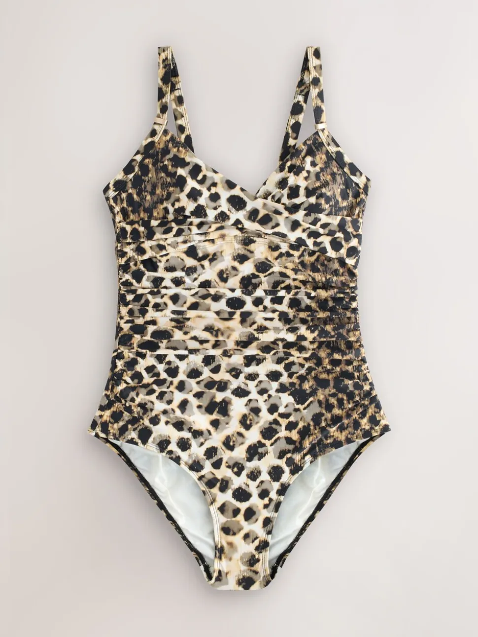 Noir/Animal - Maillots de bain contrôle du ventre 2 Lot