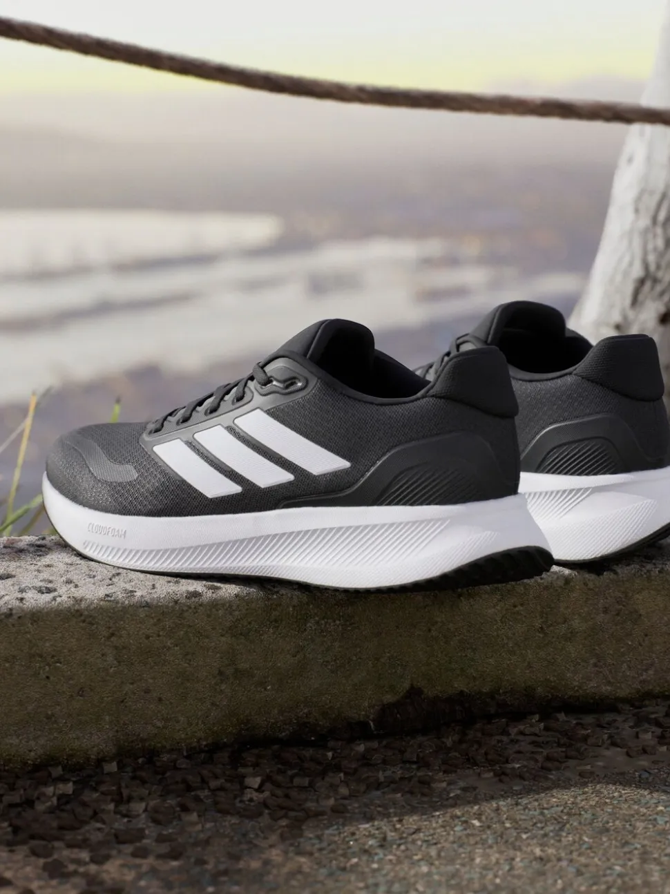 Noir/Blanc - Baskets adidas Grand Court