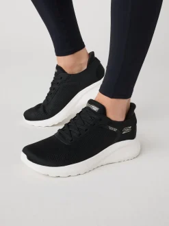 Noir/Blanc - Baskets Skechers BOBS Sport Squad Chaos Slip In