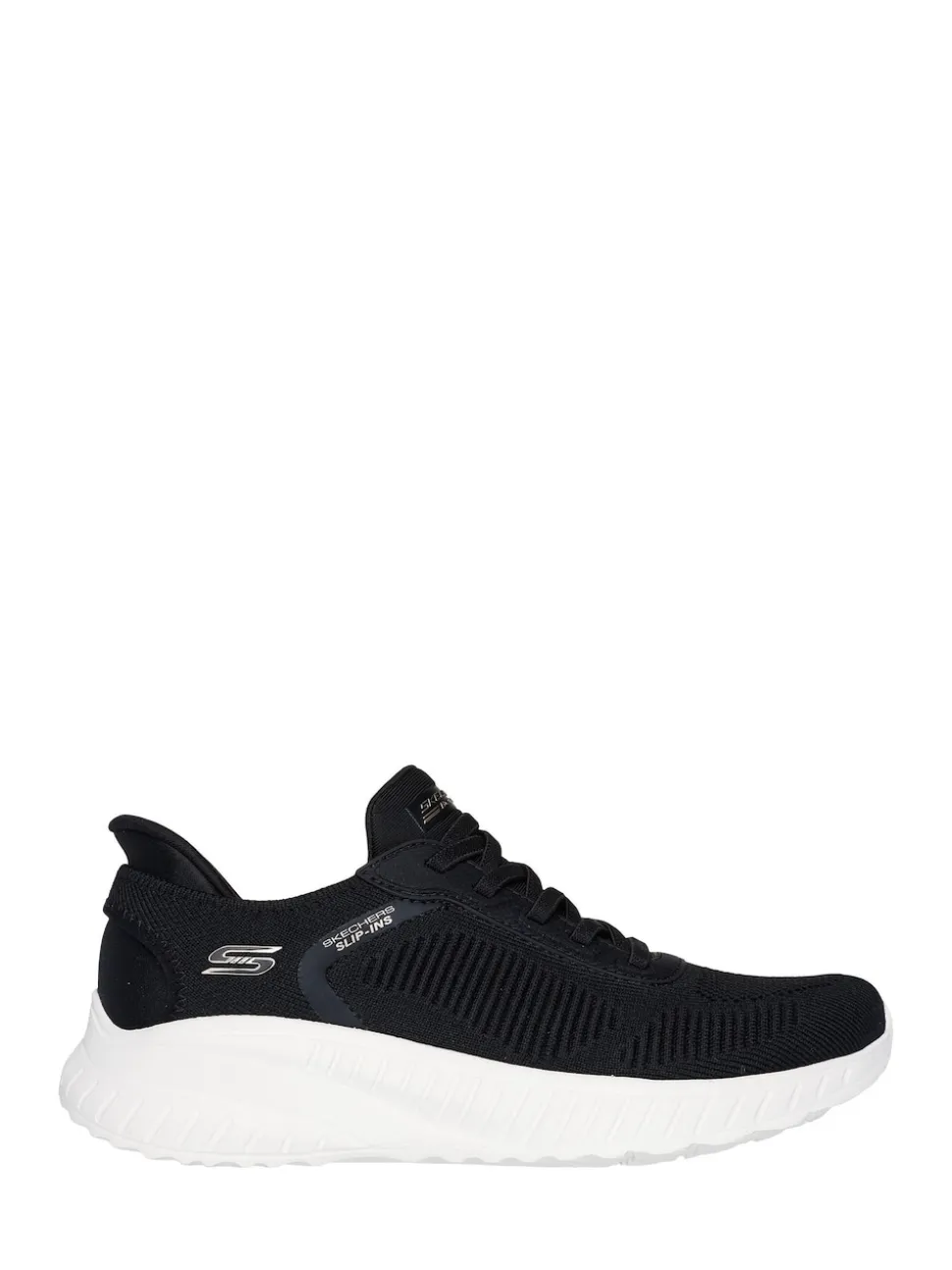Noir/Blanc - Baskets Skechers BOBS Sport Squad Chaos Slip In